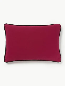 Handgeborduurde katoenen kussenhoes Eye
