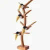 Handgemaakt decoratief object Toucan van mahoniehout