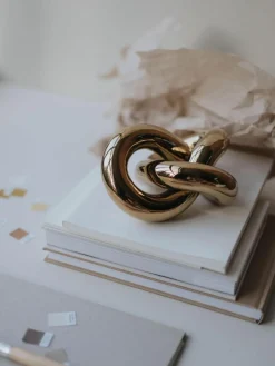 Handgemaakt decoratief object Knot, H 6 cm