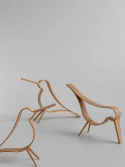 Handgemaakt decoratief object Woody in de vorm van een vogel
