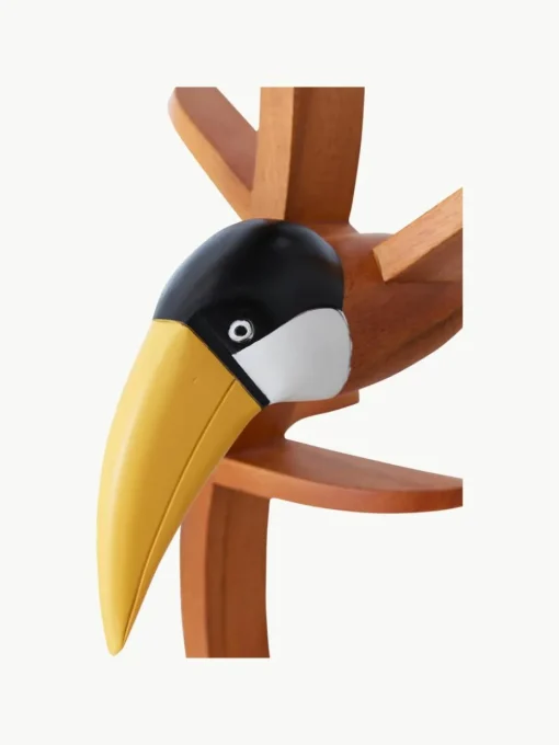Handgemaakt decoratief object Toucan van mahoniehout
