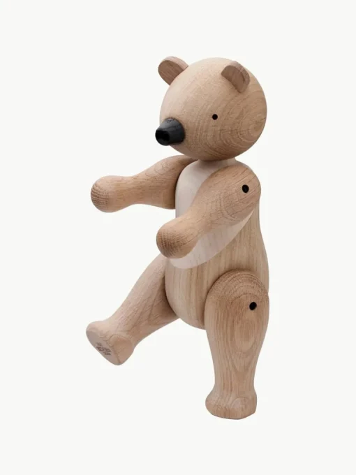 Handgemaakt decoratief object Bär van eikenhout