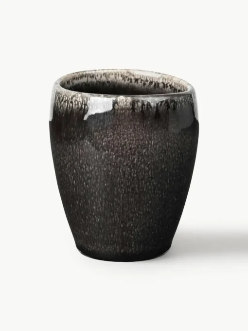 Handgemaakt espressokopje Nordic Coal, 6 stuks