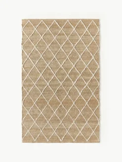 Handgemaakt jute vloerkleed Kunu
