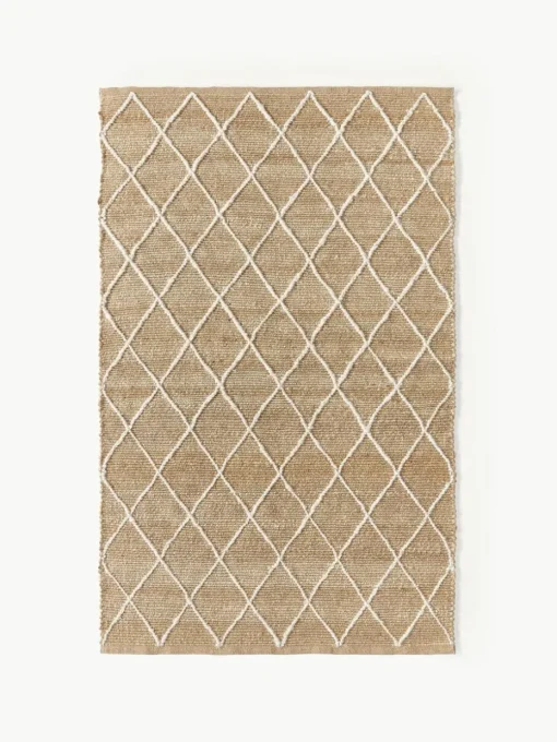 Handgemaakt jute vloerkleed Kunu