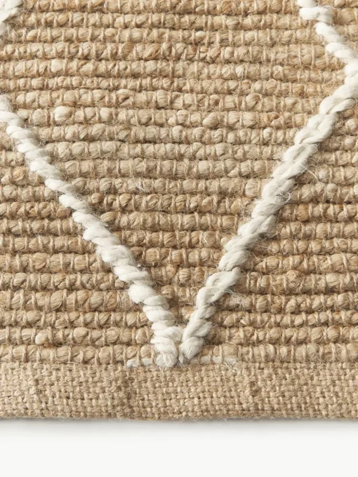 Handgemaakt jute vloerkleed Kunu