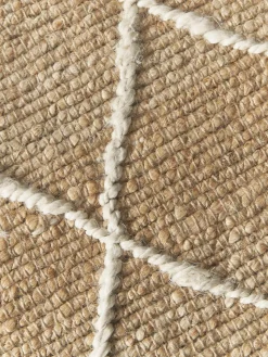 Handgemaakt jute vloerkleed Kunu