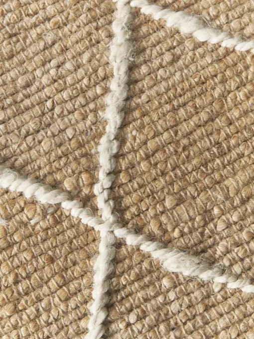 Handgemaakt jute vloerkleed Kunu