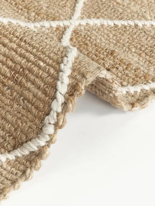 Handgemaakt jute vloerkleed Kunu