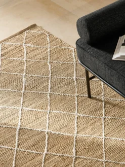 Handgemaakt jute vloerkleed Kunu