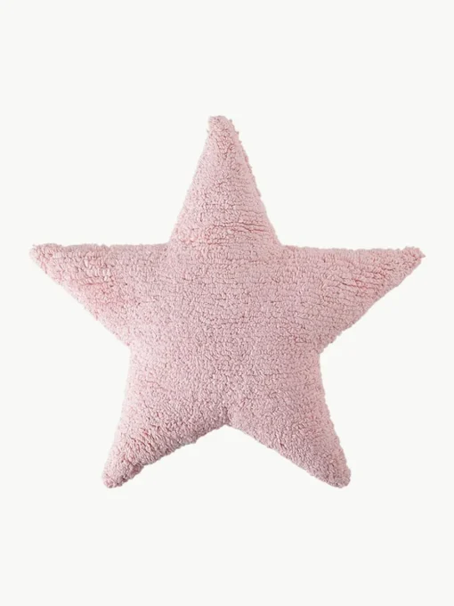 Handgemaakt katoenen knuffelkussen Star