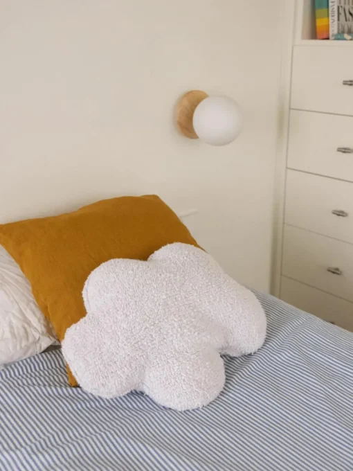 Handgemaakt katoenen knuffelkussen Cloud