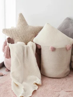 Handgemaakt katoenen knuffelkussen Star