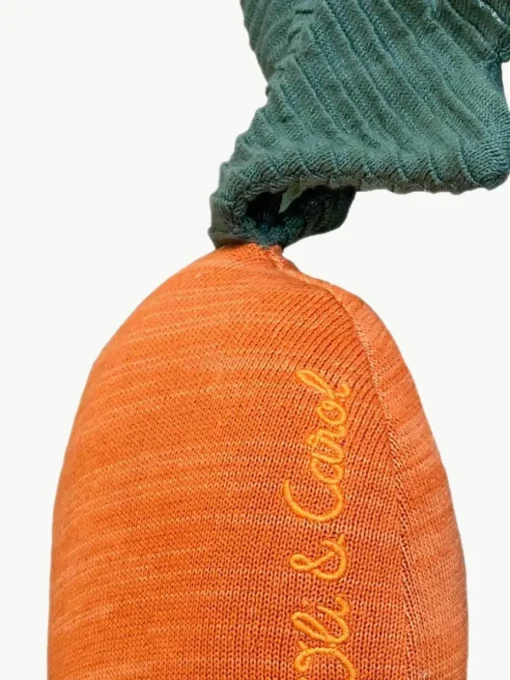 Handgemaakt katoenen knuffelkussen Cathy de Wortel