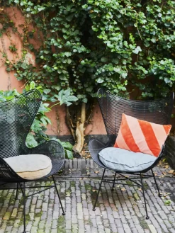 Handgemaakt katoenen kussen Striped