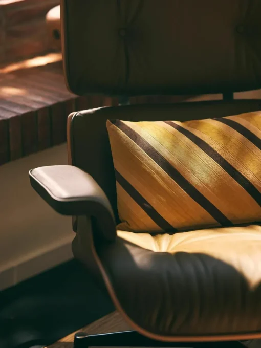 Handgemaakt katoenen kussen Striped