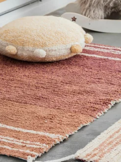 Handgemaakt kinder vloerkussen Pompom