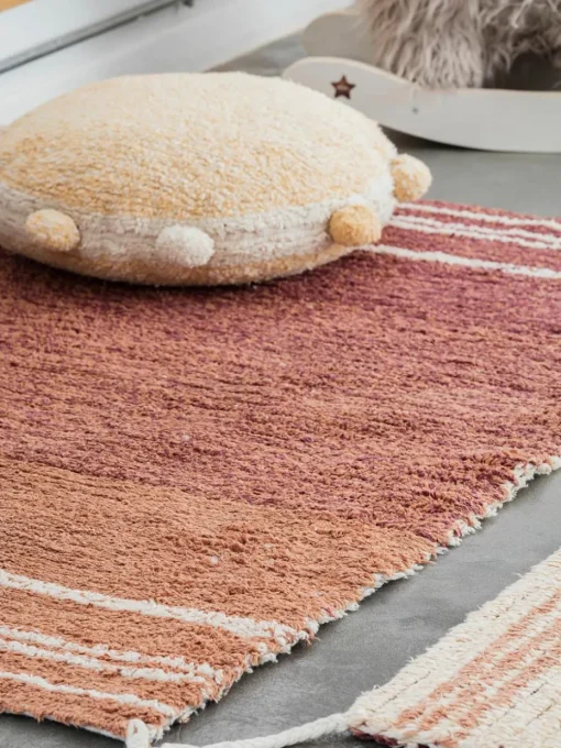 Handgemaakt kinder vloerkussen Pompom