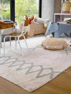 Handgemaakt kinder vloerkussen Pompom