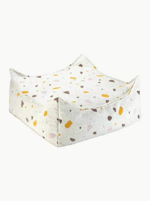 Handgemaakt kindervloerkussen Sugar van bouclé