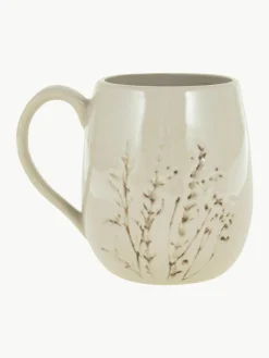 Handgemaakt kopje Bea met gras motief