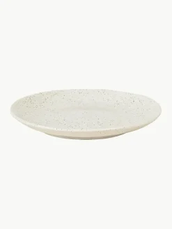 Handgemaakt ontbijtbord Nordic Vanilla, 4 stuks