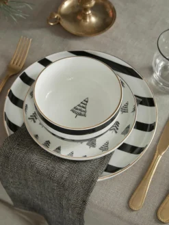 Handgemaakt porseleinen servies Lumi, 4 personen (12-delig)