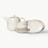 Handgemaakt theeservies Nordic Vanilla, 2 personen (7 stuks)