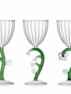 Handgemaakt witte wijnglas Botanica