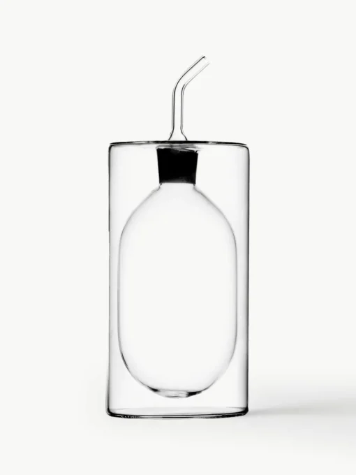 Handgemaakte azijn- en olie-dispenser Cilindro, H 19 cm