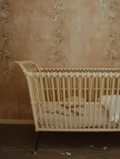 Handgemaakte babybedje Frederick van rotan
