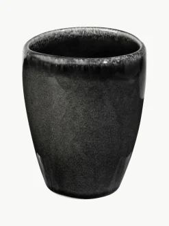 Handgemaakte beker Nordic Coal, 6 stuks
