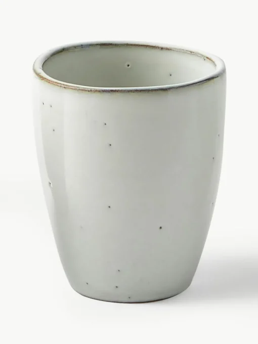 Handgemaakte beker Nordic Sand, 6 stuks