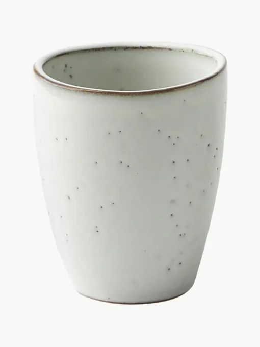 Handgemaakte beker Nordic Sand, 6 stuks