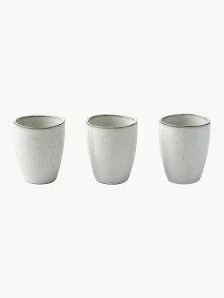 Handgemaakte beker Nordic Sand, 6 stuks
