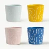 Handgemaakte beker Soba, set van 4