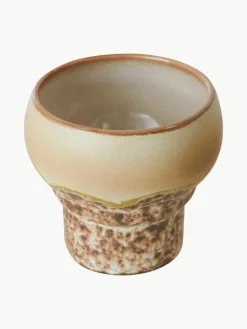Handgemaakte bekers 70's van keramiek, set van 2