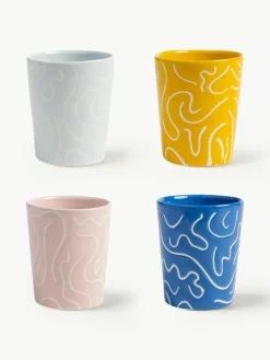 Handgemaakte bekers Soba, set van 4