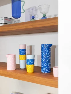 Handgemaakte bekers Soba, set van 4