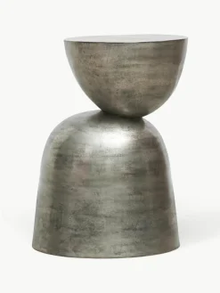 Handgemaakte bijzettafel Heena van aluminium