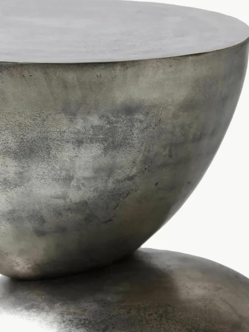 Handgemaakte bijzettafel Heena van aluminium