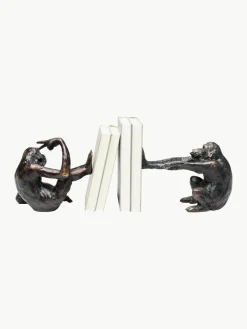 Handgemaakte boekensteun Monkey Kare, 2-delig