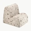 Handgemaakte bouclé kinderfauteuil Cloud