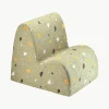 Handgemaakte bouclé kinderfauteuil Cloud