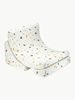 Handgemaakte bouclé kinderfauteuil Moon