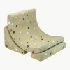 Handgemaakte bouclé kinderfauteuil Moon