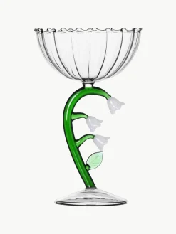 Handgemaakte champagneglas Botanica