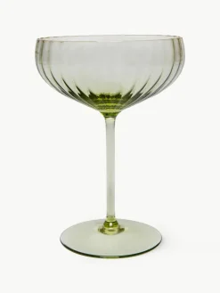 Handgemaakte champagneglazen Lyon, 2 stuks