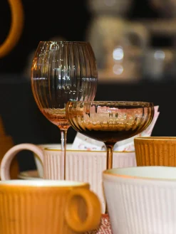 Handgemaakte champagneglazen Lyon, 2 stuks