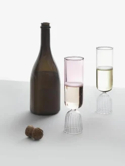 Handgemaakte champagneglazen Tutu, 2 stuks